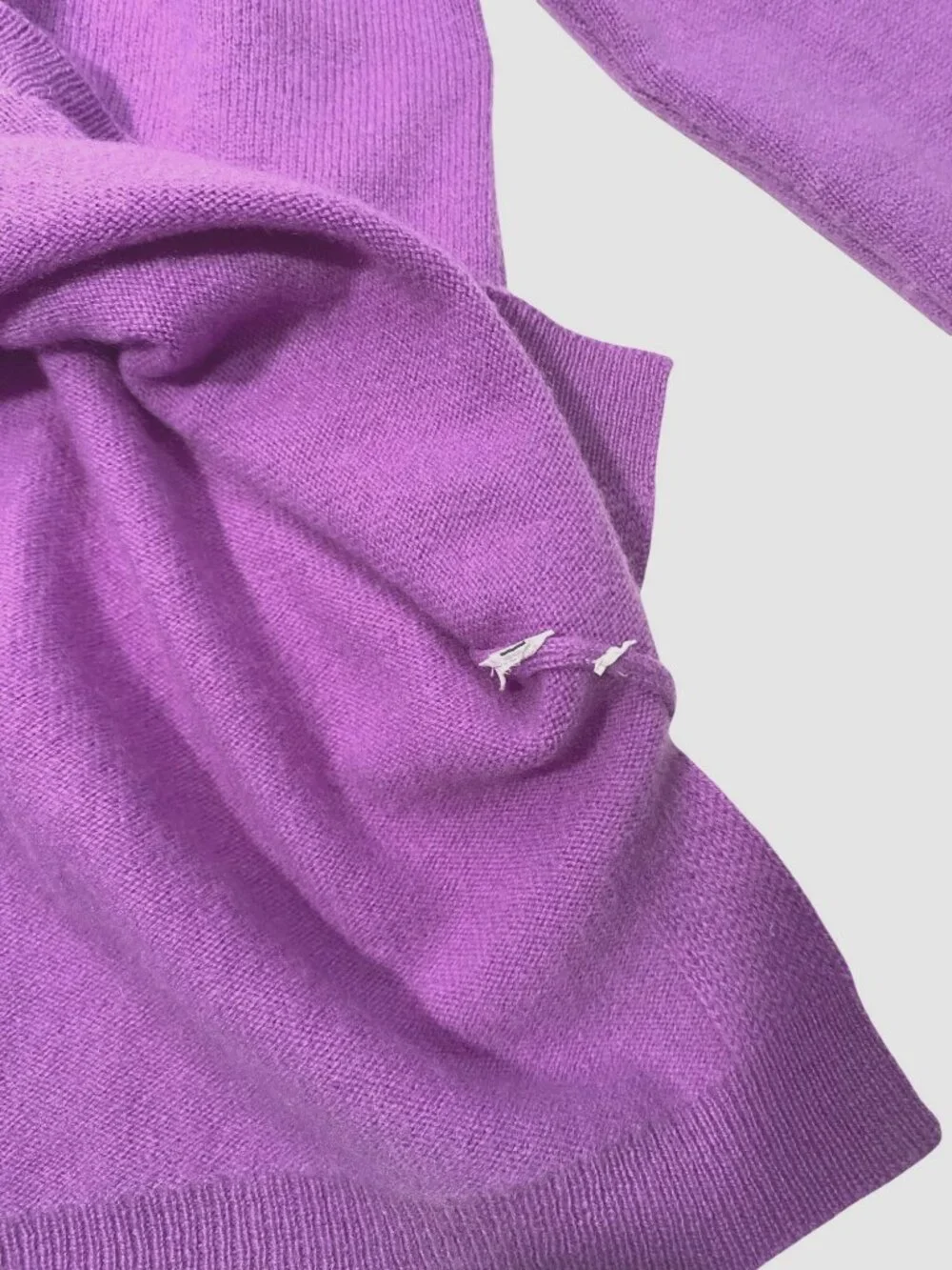 J. Crew Womens wisteria lavender Purple 100% Cashmere Crewneck Sweater XL